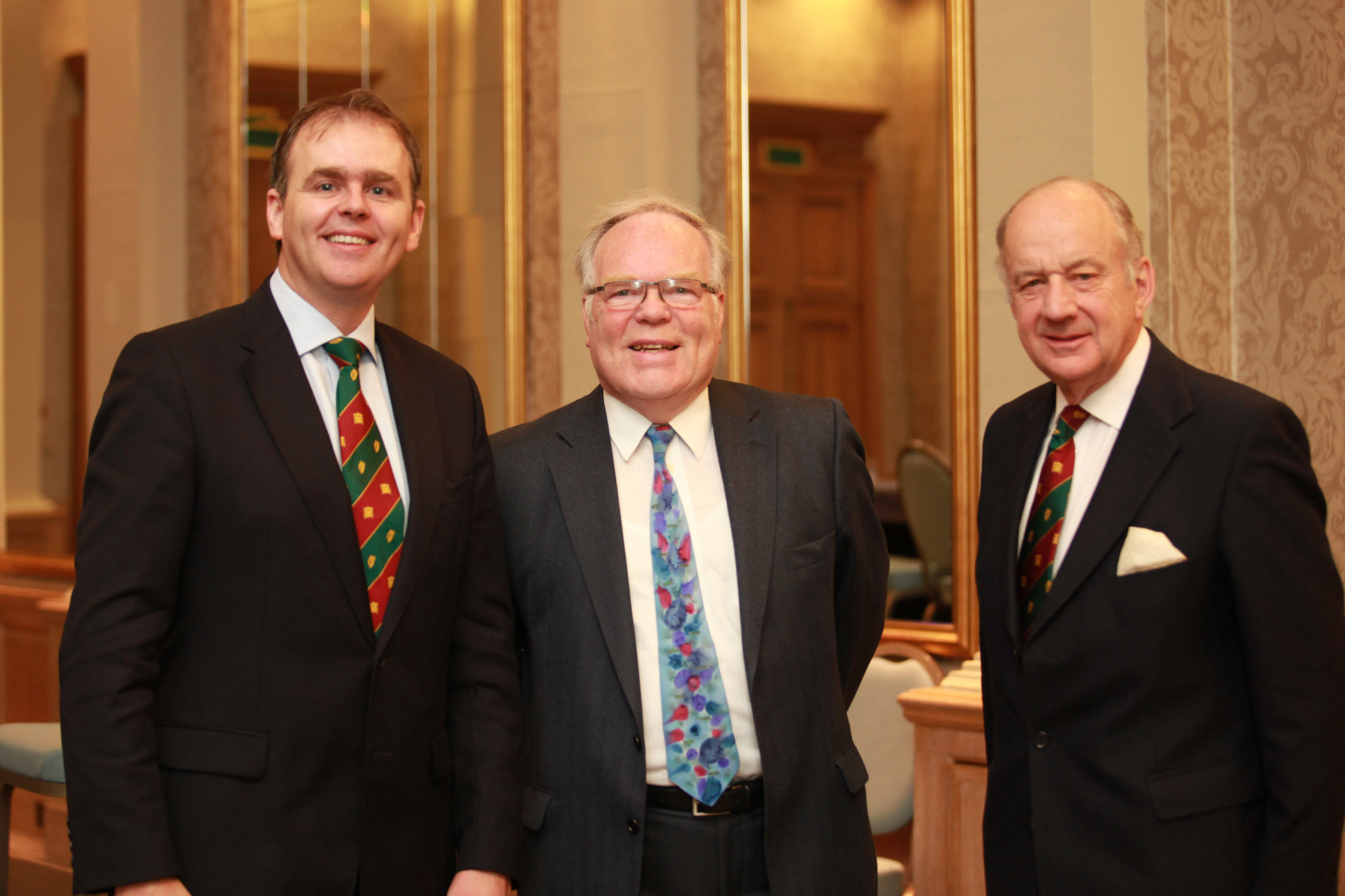 The Co-Chairmen of the Assembly with Lord Shutt following his address to the 43rd plenary on MOnday 24 October 2011